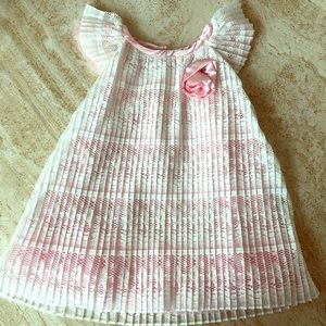 18M Pink and White Lace Baby Dress